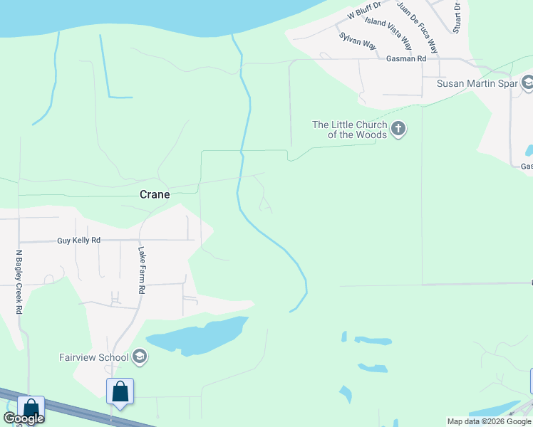 map of restaurants, bars, coffee shops, grocery stores, and more near 238 Pristine Lane in Port Angeles