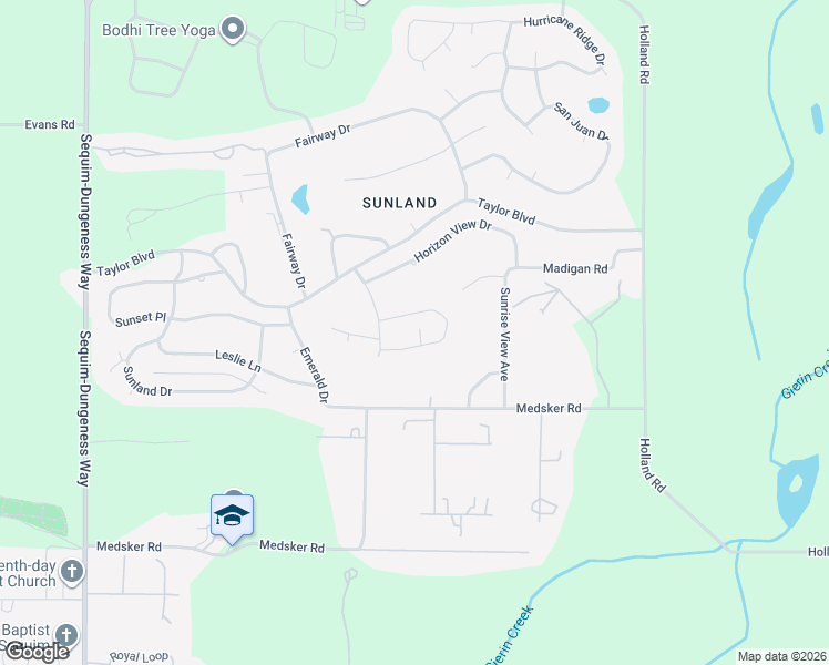 map of restaurants, bars, coffee shops, grocery stores, and more near 147 Hogans Vista in Sequim