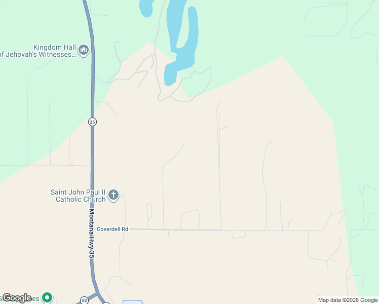 map of restaurants, bars, coffee shops, grocery stores, and more near 233 Coverdell Road in Bigfork