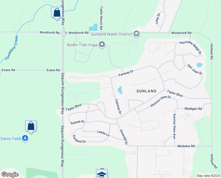 map of restaurants, bars, coffee shops, grocery stores, and more near 137 Fairway Drive in Sequim