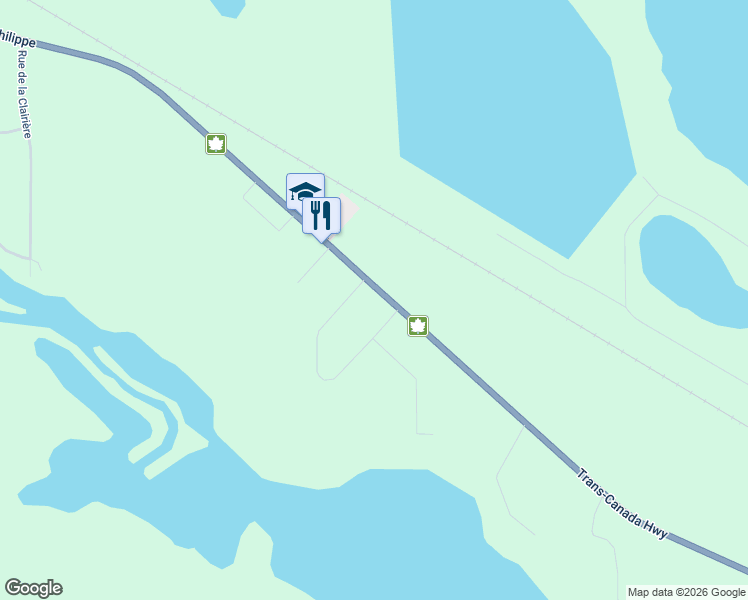 map of restaurants, bars, coffee shops, grocery stores, and more near 1309 Route de Saint-Philippe in Val-d'Or