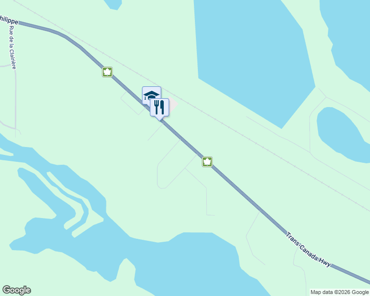 map of restaurants, bars, coffee shops, grocery stores, and more near 1309 Route de Saint-Philippe in Val-d'Or