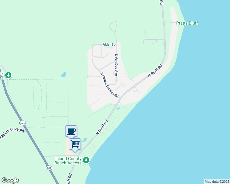 map of restaurants, bars, coffee shops, grocery stores, and more near 2750 South Harbor Estates Road in Greenbank