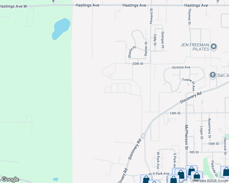map of restaurants, bars, coffee shops, grocery stores, and more near 1601 Rainier Street in Port Townsend