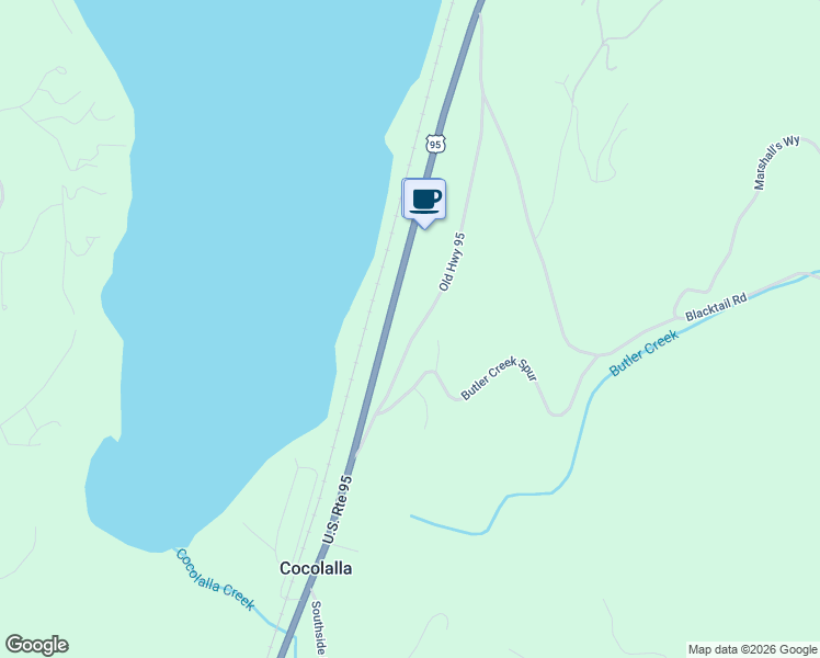 map of restaurants, bars, coffee shops, grocery stores, and more near 30 Beacon Hill Road in Cocolalla