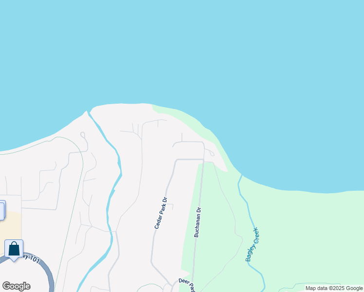 map of restaurants, bars, coffee shops, grocery stores, and more near 151 Island View Road in Port Angeles