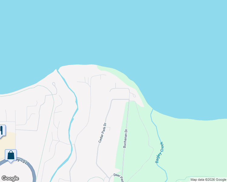 map of restaurants, bars, coffee shops, grocery stores, and more near 151 Island View Road in Port Angeles