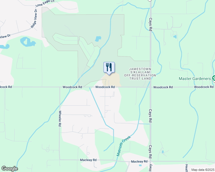 map of restaurants, bars, coffee shops, grocery stores, and more near 31 Koeppe Drive in Sequim