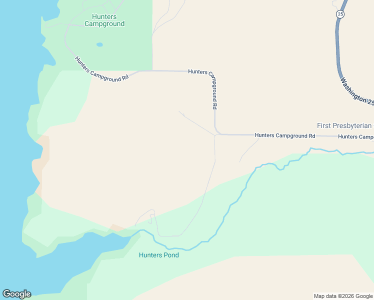 map of restaurants, bars, coffee shops, grocery stores, and more near 5061 Hunters Campground Road in Hunters