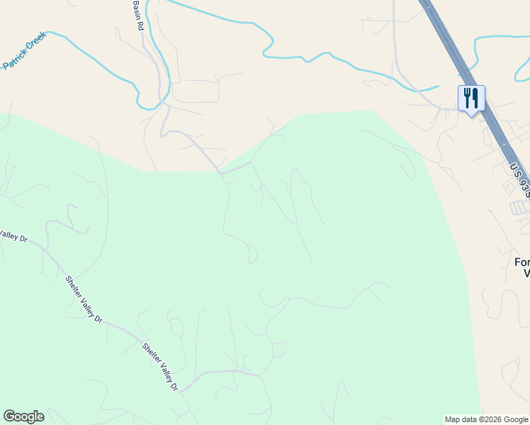 map of restaurants, bars, coffee shops, grocery stores, and more near 783 White Basin Road in Kalispell