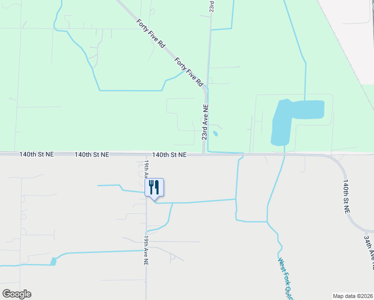 map of restaurants, bars, coffee shops, grocery stores, and more near 2200 140th Place Northeast in Marysville