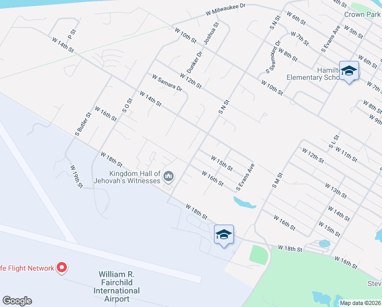 map of restaurants, bars, coffee shops, grocery stores, and more near in Port Angeles