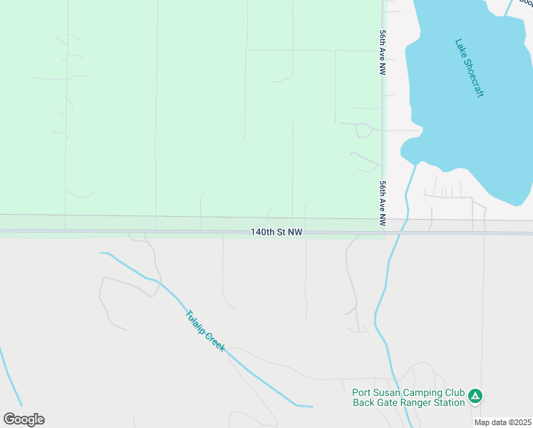 map of restaurants, bars, coffee shops, grocery stores, and more near 6109 140th Street Northwest in Stanwood