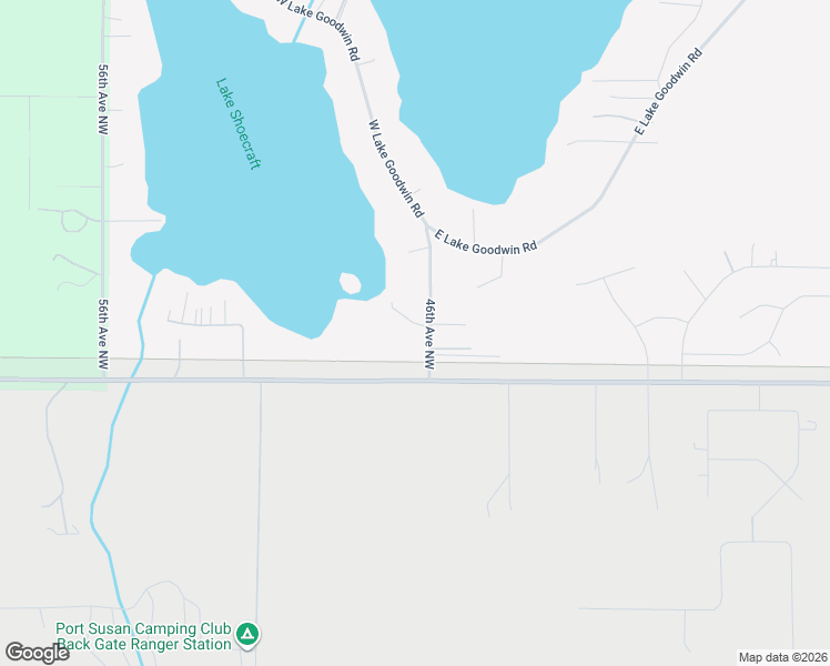 map of restaurants, bars, coffee shops, grocery stores, and more near 14110 46th Avenue Northwest in Stanwood