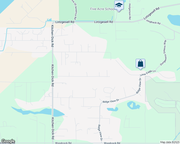 map of restaurants, bars, coffee shops, grocery stores, and more near 301 Klahhane Road in Sequim