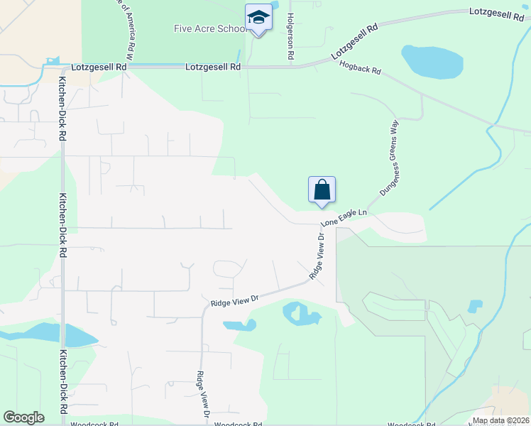 map of restaurants, bars, coffee shops, grocery stores, and more near 161 Secluded Way in Sequim