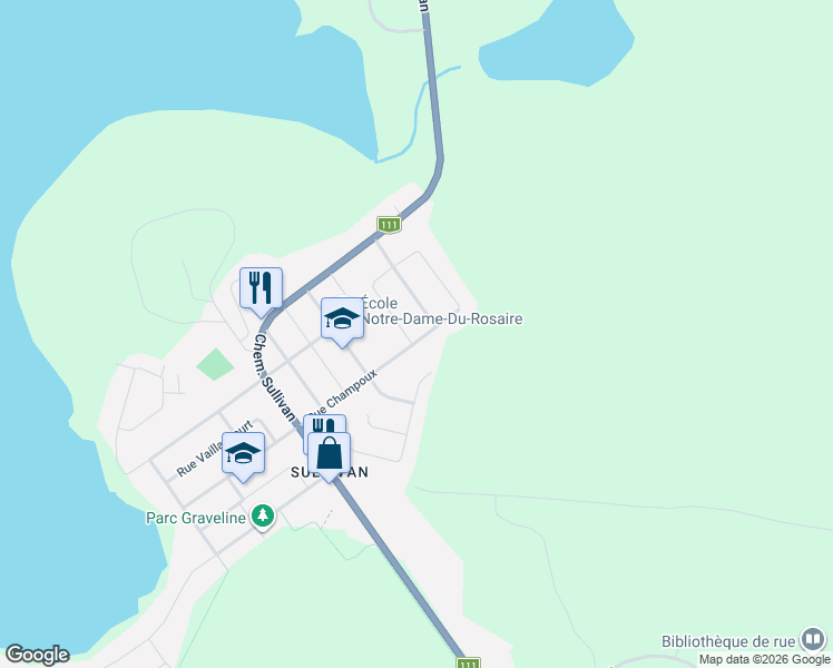 map of restaurants, bars, coffee shops, grocery stores, and more near 292 Rue Morel in Val-d'Or