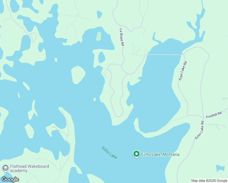 map of restaurants, bars, coffee shops, grocery stores, and more near Echo Cabin Loop Road in Flathead County