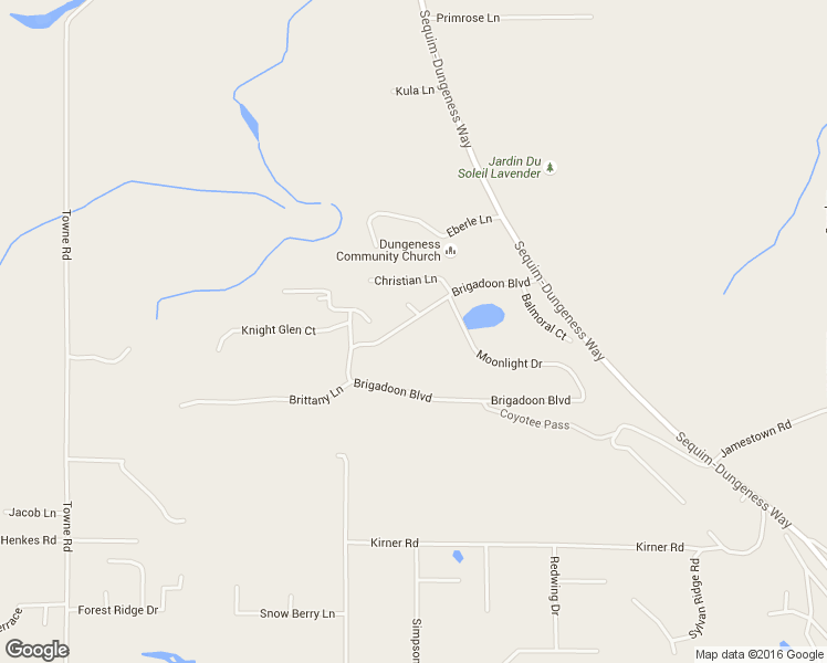 map of restaurants, bars, coffee shops, grocery stores, and more near 261 Brigadoon Boulevard in Sequim