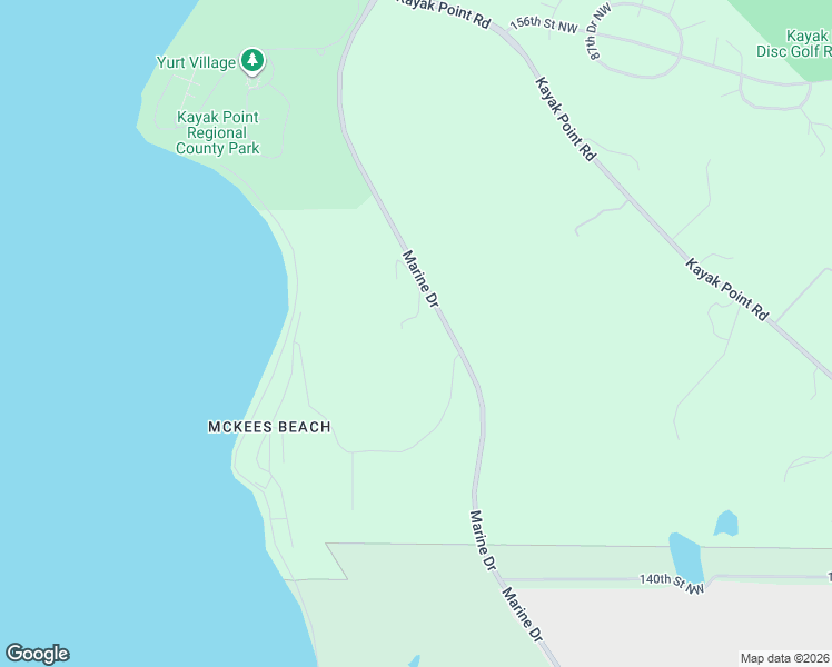 map of restaurants, bars, coffee shops, grocery stores, and more near 14808 Marine Drive in Stanwood