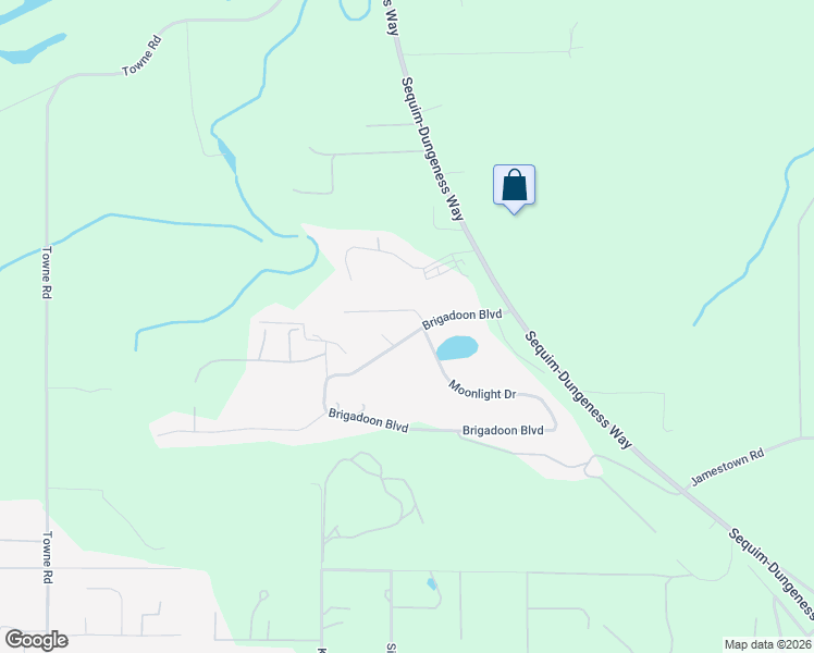 map of restaurants, bars, coffee shops, grocery stores, and more near 12 Christian Lane in Sequim
