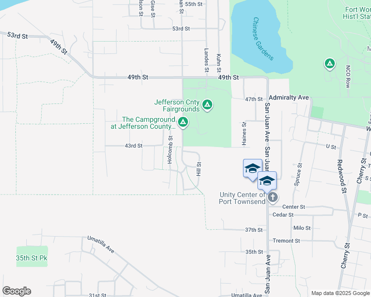 map of restaurants, bars, coffee shops, grocery stores, and more near 4191 Jackman Street in Port Townsend
