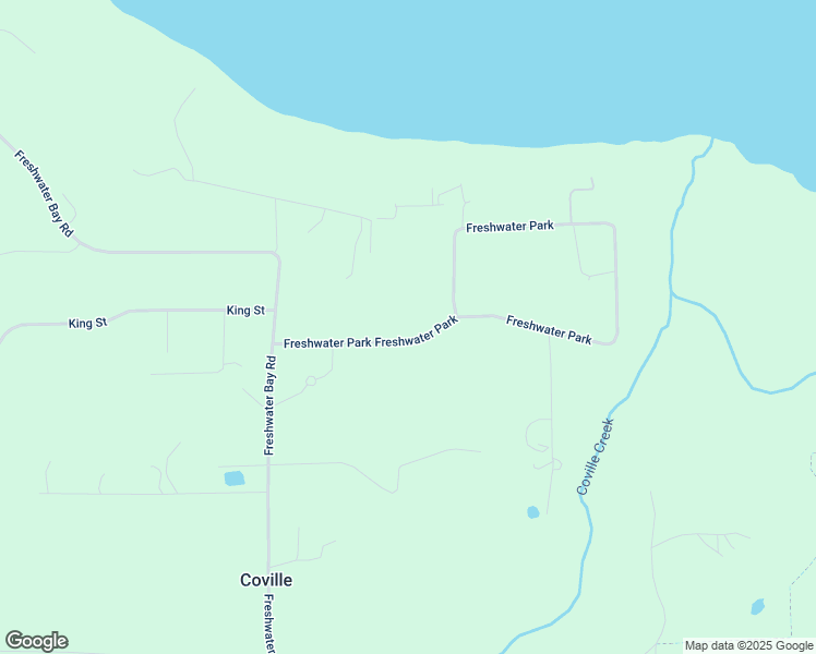 map of restaurants, bars, coffee shops, grocery stores, and more near 223 Freshwater Park in Port Angeles