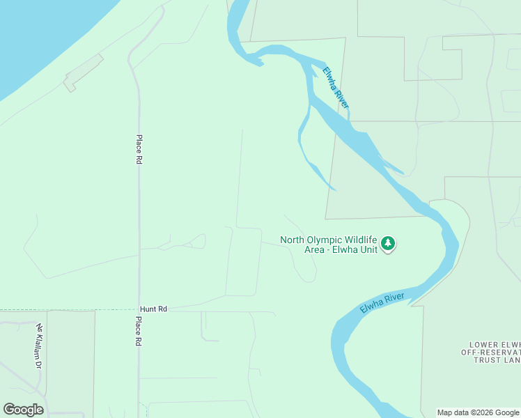 map of restaurants, bars, coffee shops, grocery stores, and more near 648 Hunt Road in Port Angeles