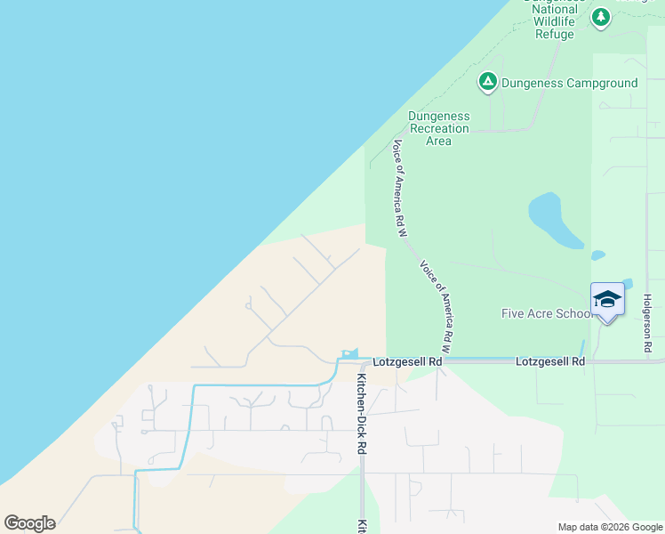 map of restaurants, bars, coffee shops, grocery stores, and more near 242 Tyler View Place in Sequim