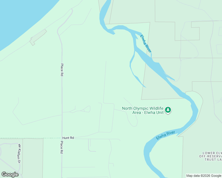 map of restaurants, bars, coffee shops, grocery stores, and more near 648 Hunt Road in Port Angeles