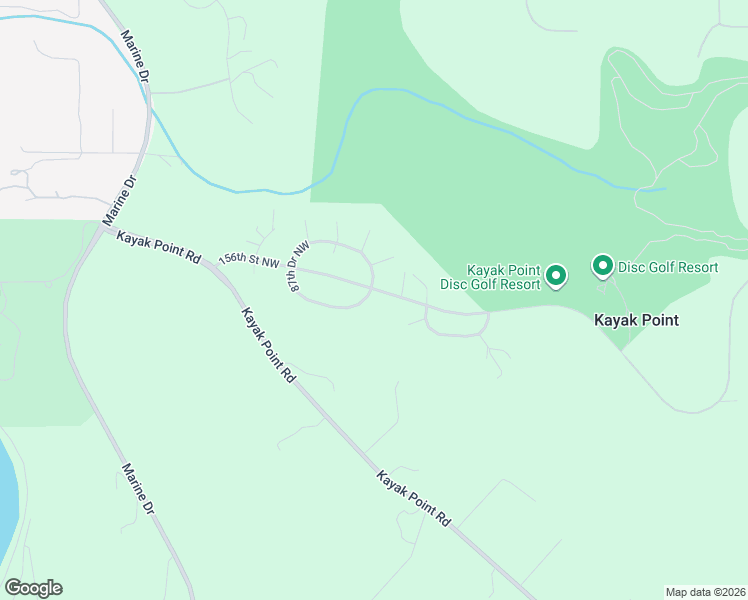 map of restaurants, bars, coffee shops, grocery stores, and more near 8508 154th Place Northwest in Stanwood