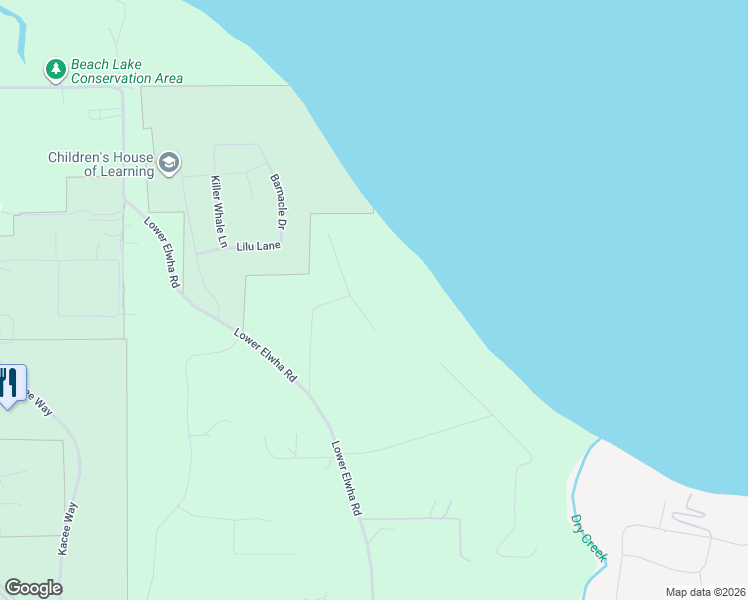 map of restaurants, bars, coffee shops, grocery stores, and more near 59 S Point Rd in Port Angeles