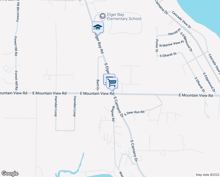map of restaurants, bars, coffee shops, grocery stores, and more near 1992 South Elger Bay Road in Camano