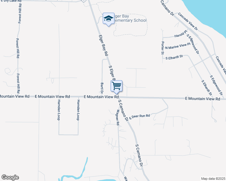 map of restaurants, bars, coffee shops, grocery stores, and more near 1992 South Elger Bay Road in Camano