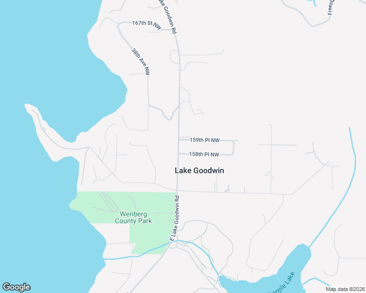 map of restaurants, bars, coffee shops, grocery stores, and more near 15901 East Lake Goodwin Road in Stanwood