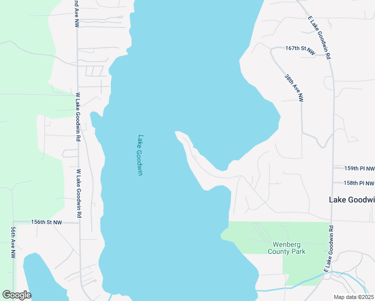 map of restaurants, bars, coffee shops, grocery stores, and more near 16103 Peninsula Road in Stanwood