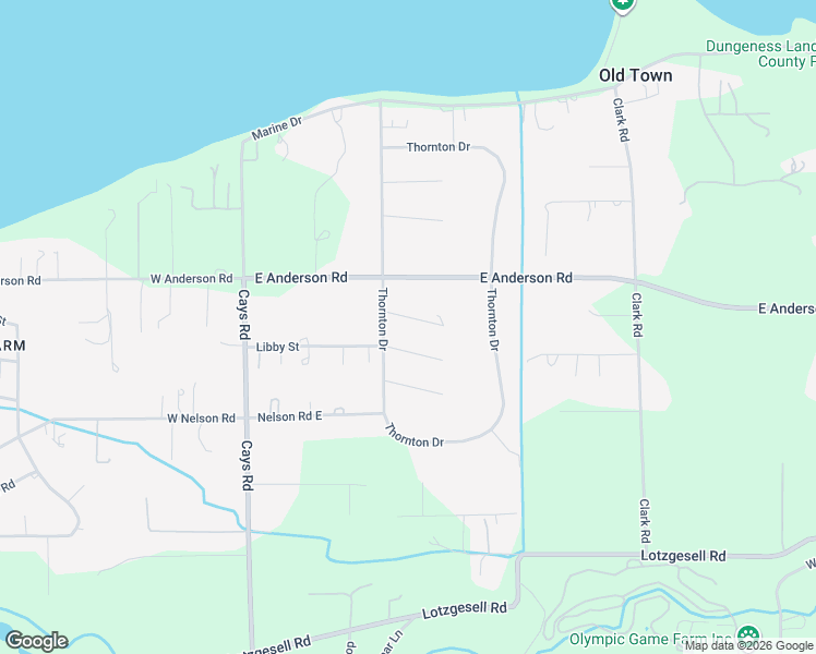 map of restaurants, bars, coffee shops, grocery stores, and more near 40 Victoria View Street in Sequim