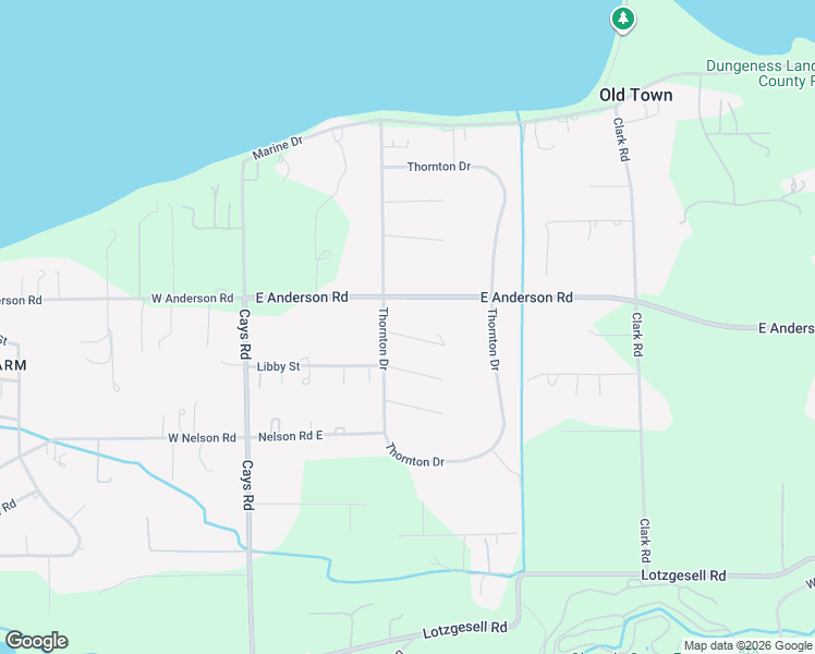map of restaurants, bars, coffee shops, grocery stores, and more near 40 Victoria View Street in Sequim