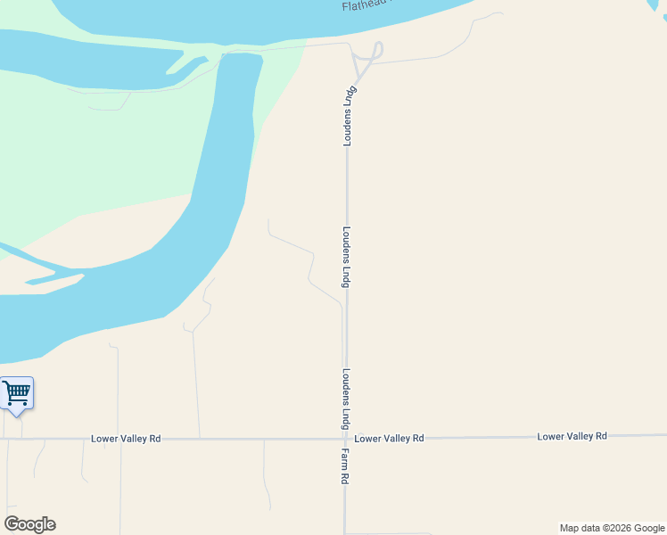 map of restaurants, bars, coffee shops, grocery stores, and more near Farm Road in Kalispell