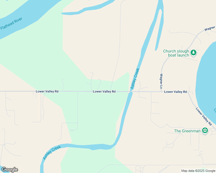 map of restaurants, bars, coffee shops, grocery stores, and more near 1637 Lower Valley Road in Kalispell