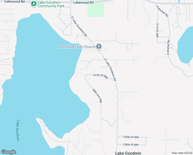 map of restaurants, bars, coffee shops, grocery stores, and more near 3718 167th Street Northwest in Stanwood