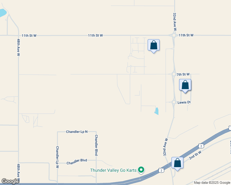 map of restaurants, bars, coffee shops, grocery stores, and more near 3709 7th Street West in Williston
