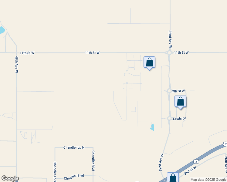 map of restaurants, bars, coffee shops, grocery stores, and more near 138th Avenue Northwest in Williston