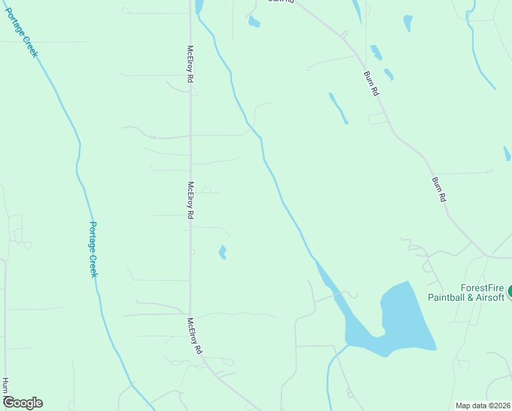 map of restaurants, bars, coffee shops, grocery stores, and more near 17425 McElroy Road in Arlington