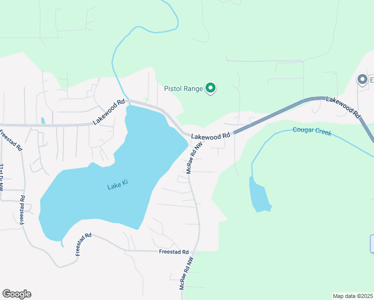 map of restaurants, bars, coffee shops, grocery stores, and more near 17416 McRae Road Northwest in Arlington