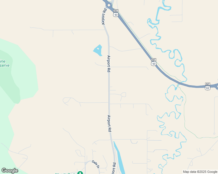 map of restaurants, bars, coffee shops, grocery stores, and more near 2461 Airport Road in Kalispell