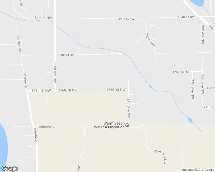 map of restaurants, bars, coffee shops, grocery stores, and more near 8615 176th Street Northwest in Stanwood