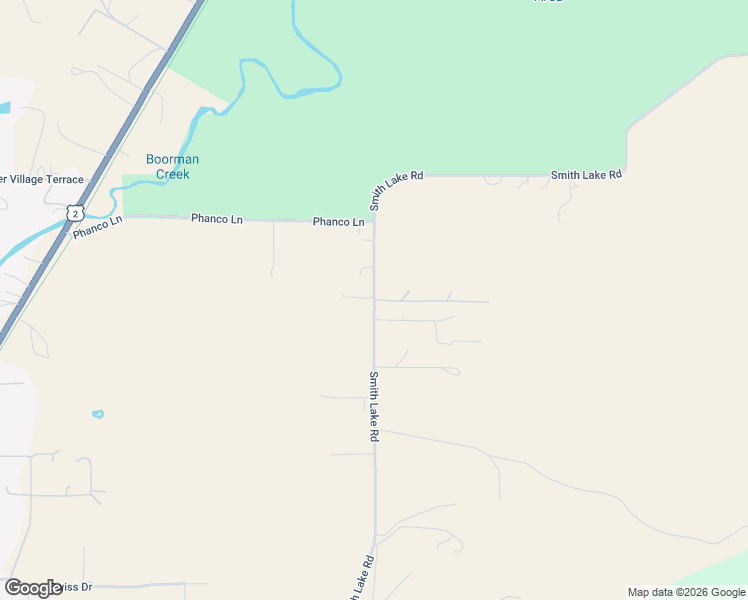 map of restaurants, bars, coffee shops, grocery stores, and more near 1012 Smith Lake Road in Kalispell