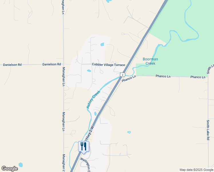 map of restaurants, bars, coffee shops, grocery stores, and more near 3255 U.S. Highway 2 West in Kalispell