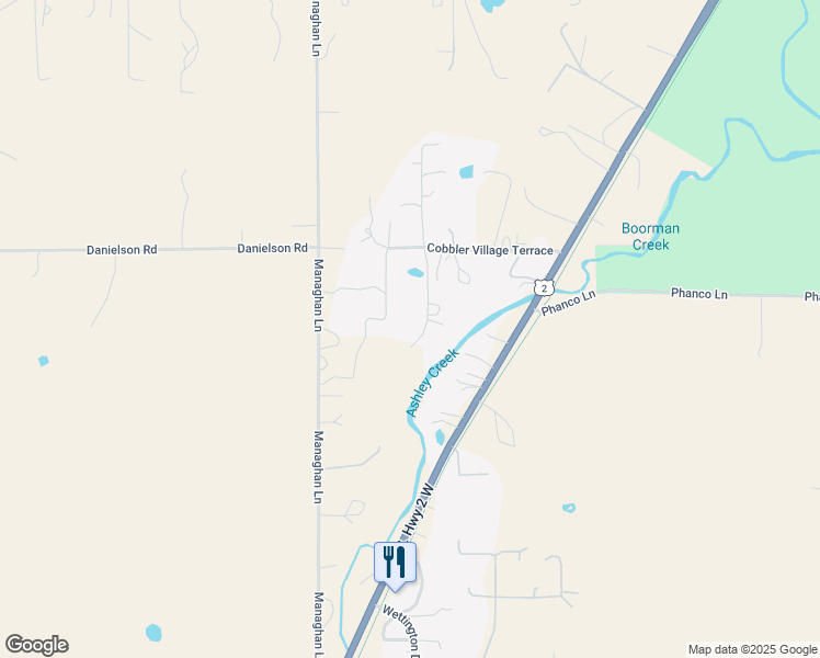 map of restaurants, bars, coffee shops, grocery stores, and more near 1120 Cobbler Way in Kalispell